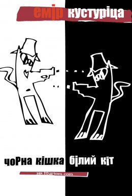 Чорна кішка, білий кіт